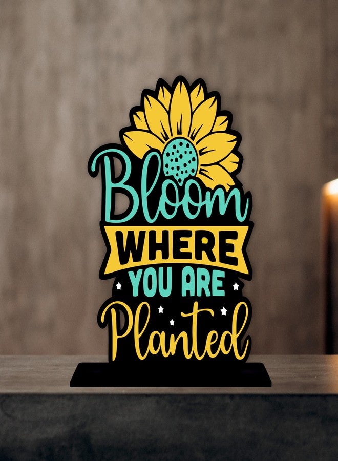 Giftplease Wooden Idols and Figurine Quotes Table Decoration for Office Desk | Home Decor Item | Living Room | Modern Art Wood Showpiece Gift Item (TP-119) - Image 1
